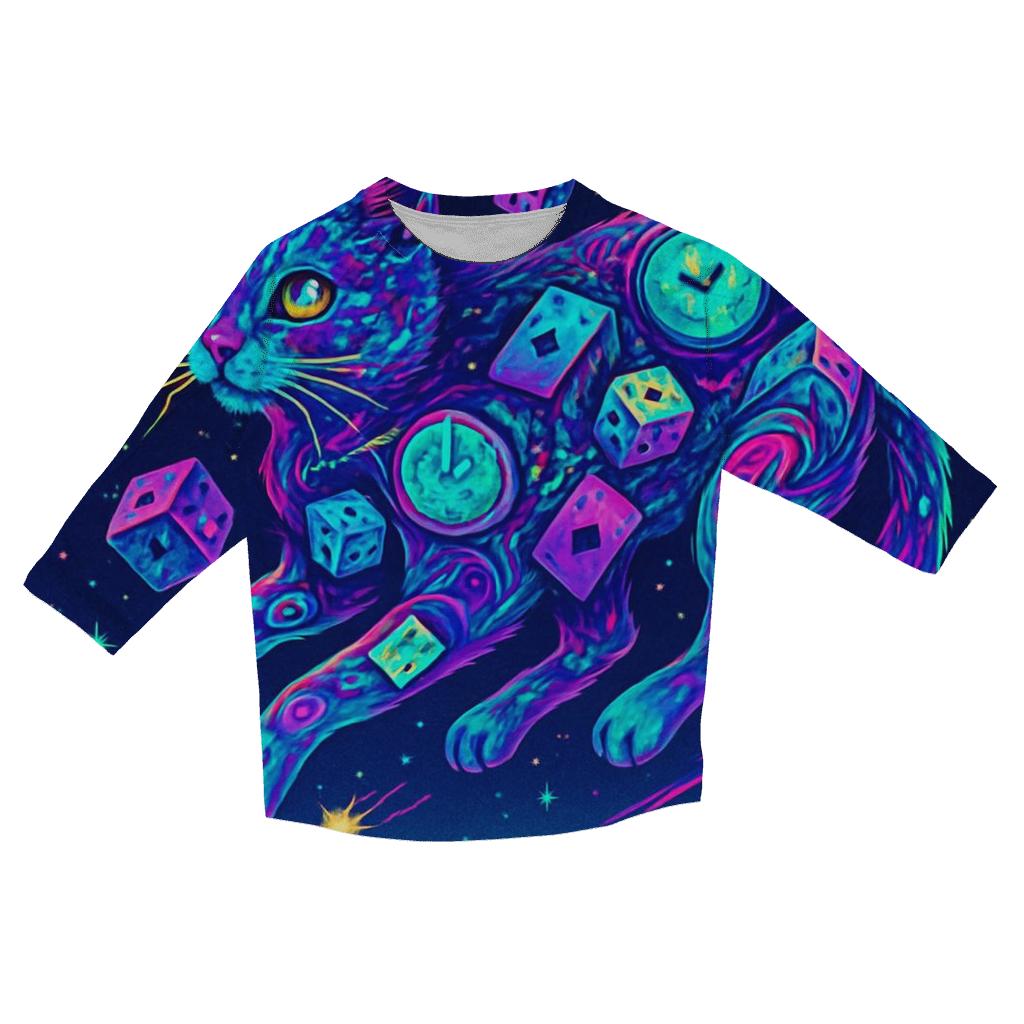 Chaos Cat Constellation designer 3/4 sleeve blouses