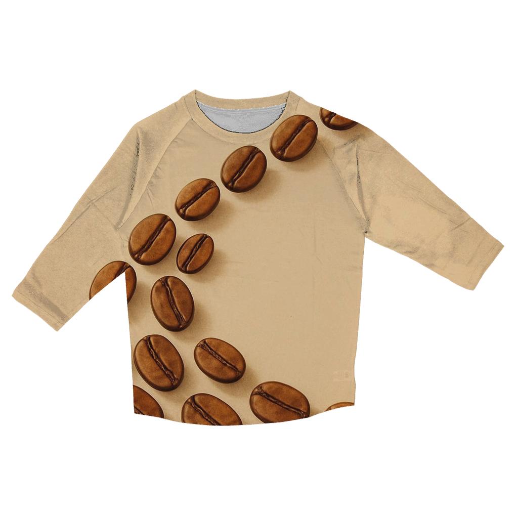 Harvested Beans Arc casual three quarter sleeve shirts