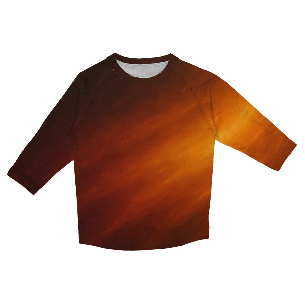 Molten Ember Drift casual three quarter sleeve shirts