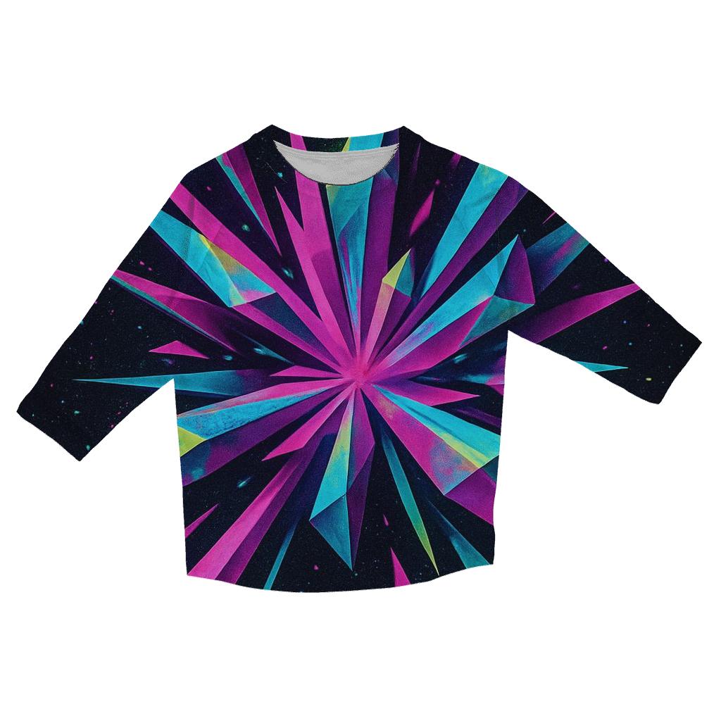 Neon Prism Stardust stylish quarter sleeve tops