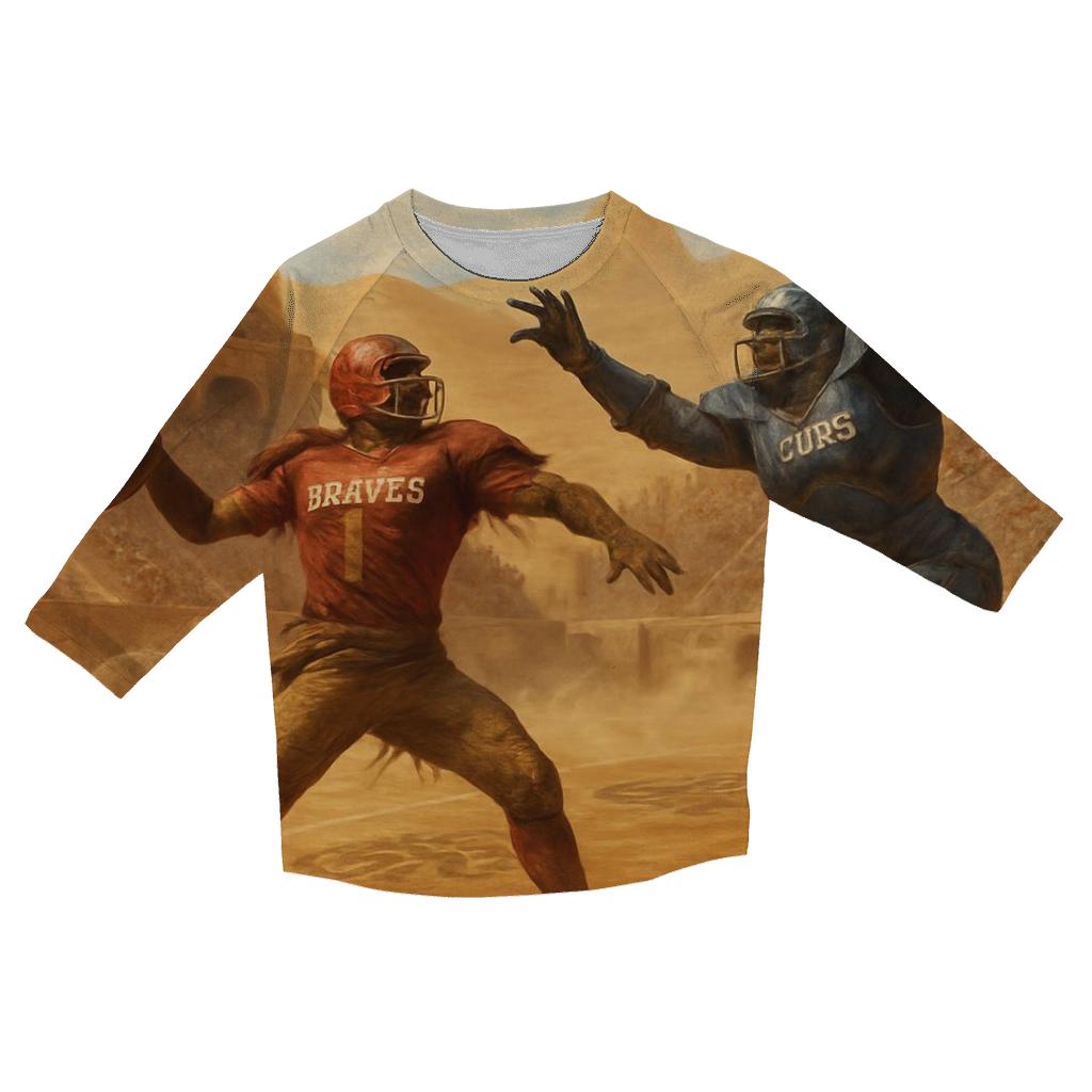 Desert Rivalry At The Fifty printed three quarter sleeve shirts