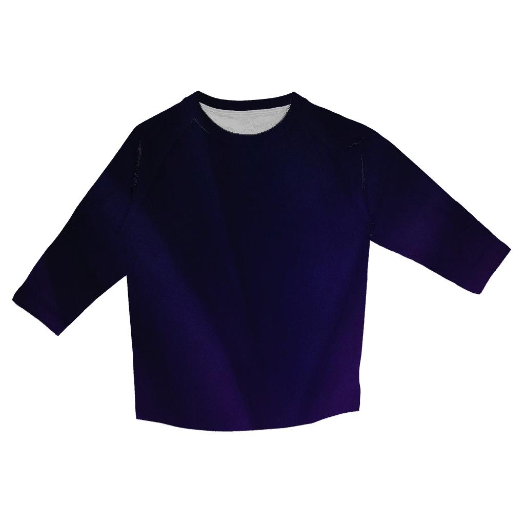 Midnight Orchid Fade trendy 3/4 sleeve tops
