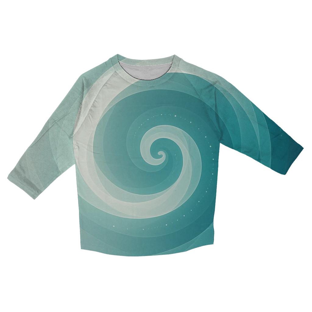 Infinite Breath Spiral casual three quarter sleeve shirts