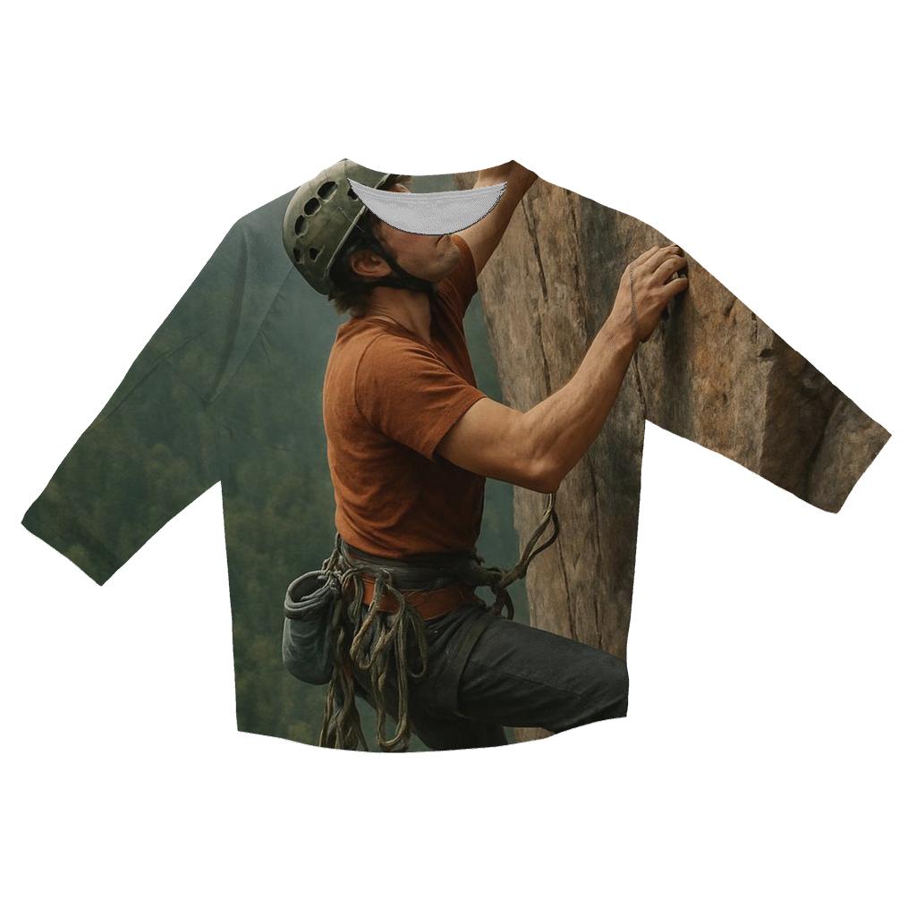 Emerald Mountain Climb stylish quarter sleeve tops