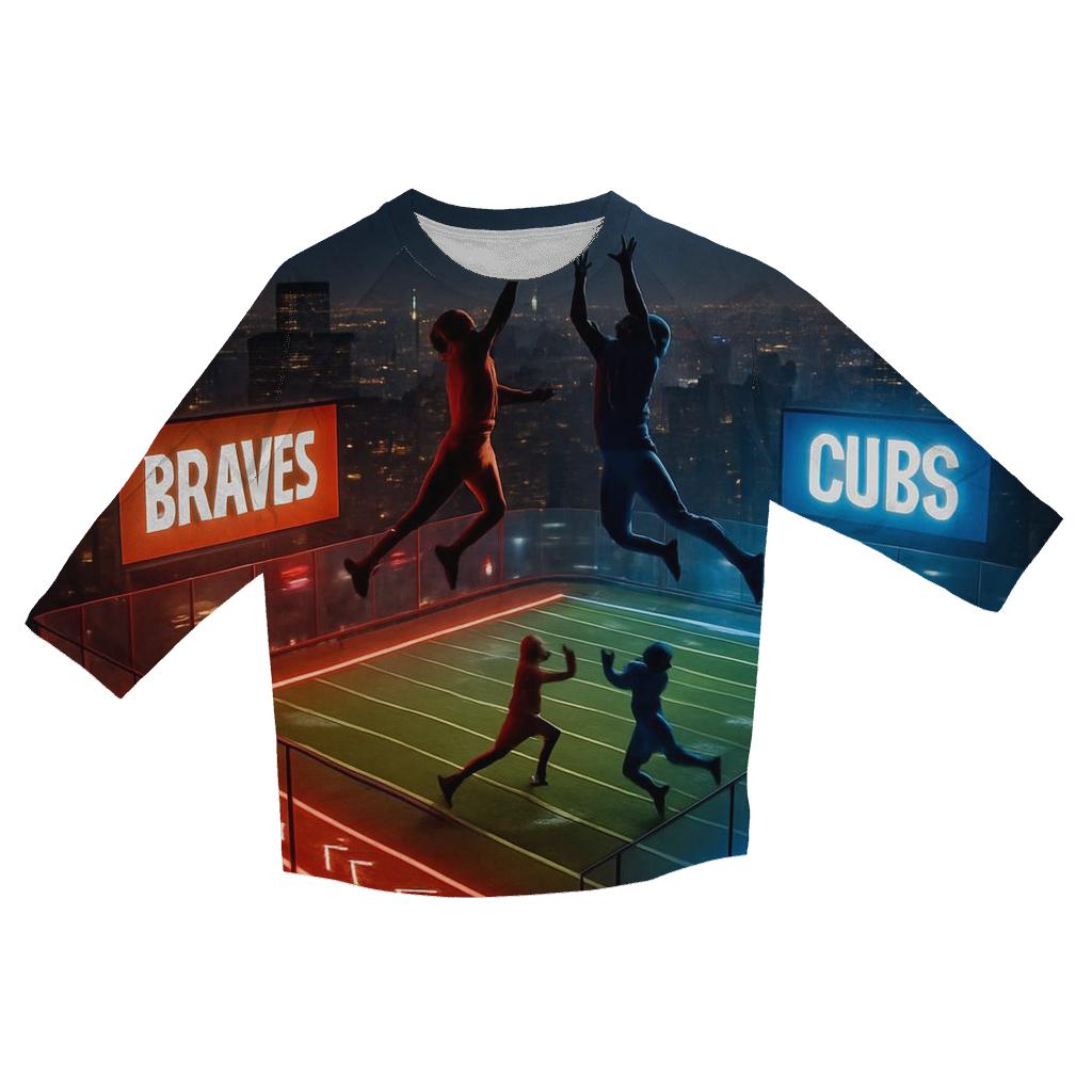 Skyline Rivalry On Rooftop Field stylish quarter sleeve tops