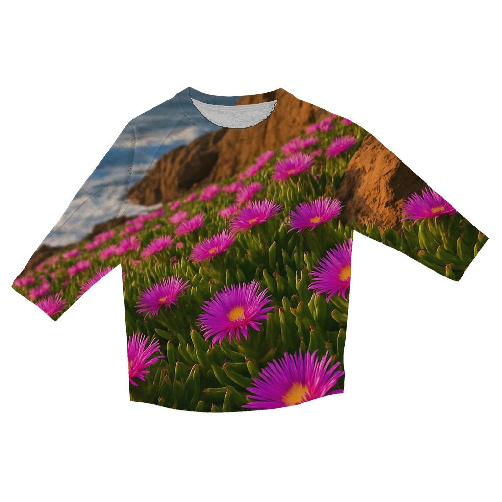 Coastal Ice Plant Carpet At Clifftop cotton quarter sleeve shirts