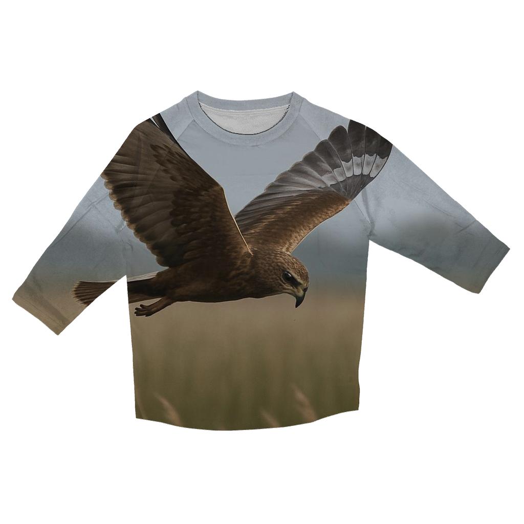 Reedbed Hunt Marsh Harrier personalized 3/4 sleeve tees