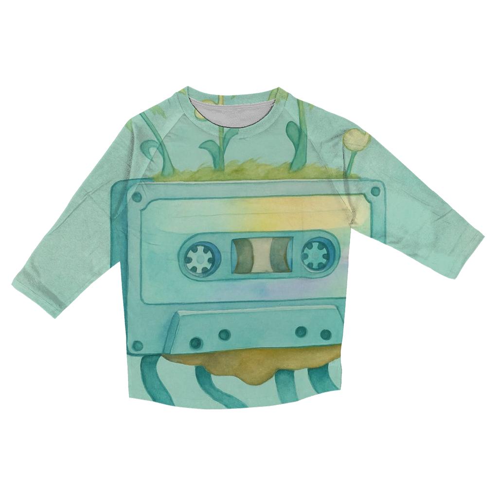 Floating Tape Island casual three quarter sleeve shirts