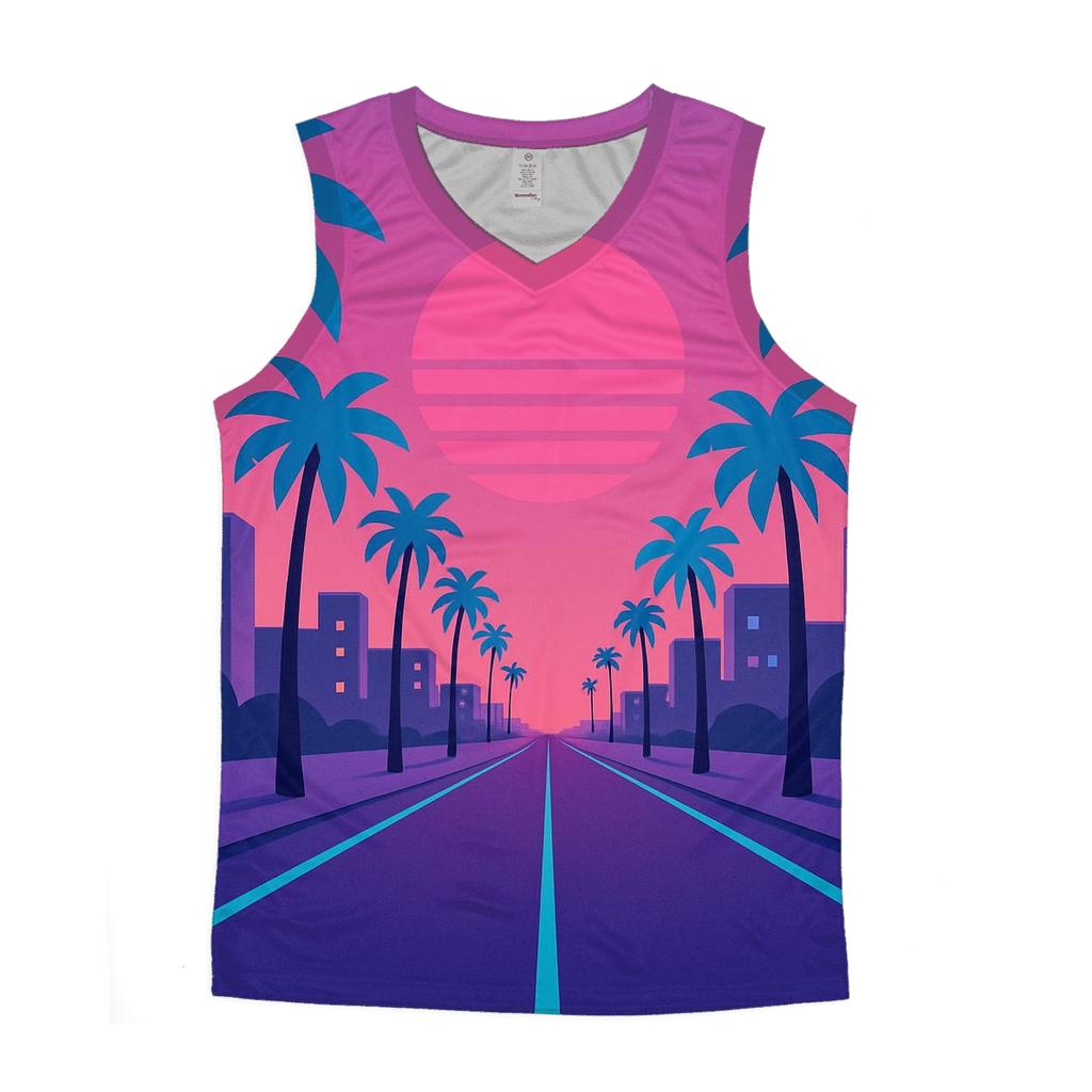 Laser Palm Boulevard stylish racerback tanks