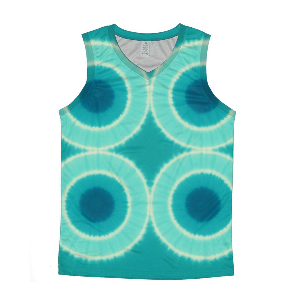 Lagoon Bullseye Quad graphic print tank tops