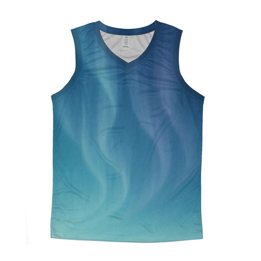 Glacial Aurora Veil personalized athletic tanks