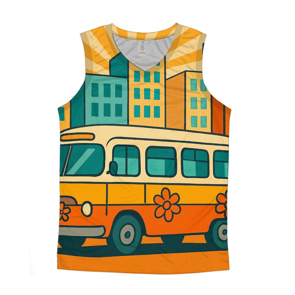 Groove Bus City Ride personalized athletic tanks
