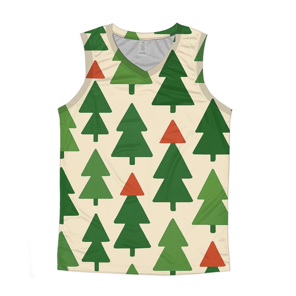 Pine Forest Triangle Mosaic custom tank tops