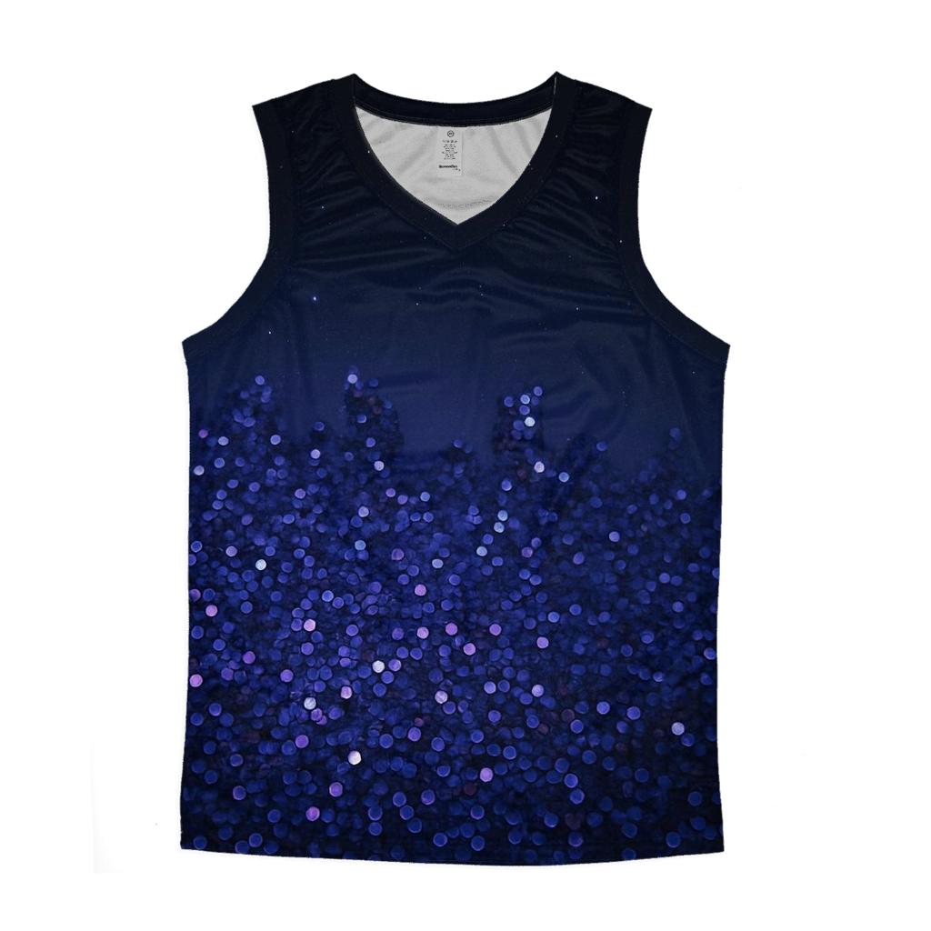 Midnight Sequin Horizon stylish racerback tanks