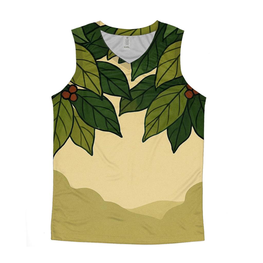 Canopy Coffee Leaves graphic print tank tops