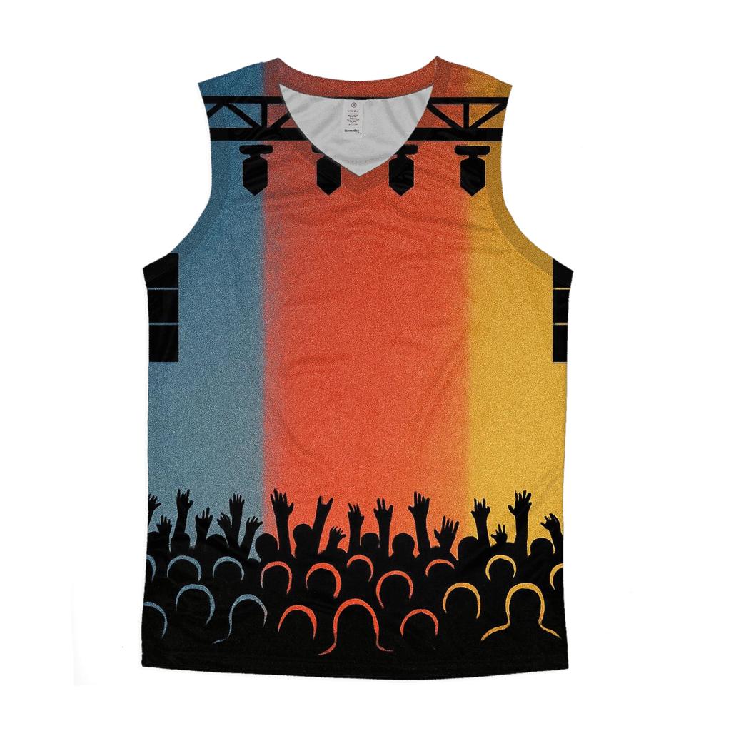 Chromatic Stage Silhouettes graphic print tank tops