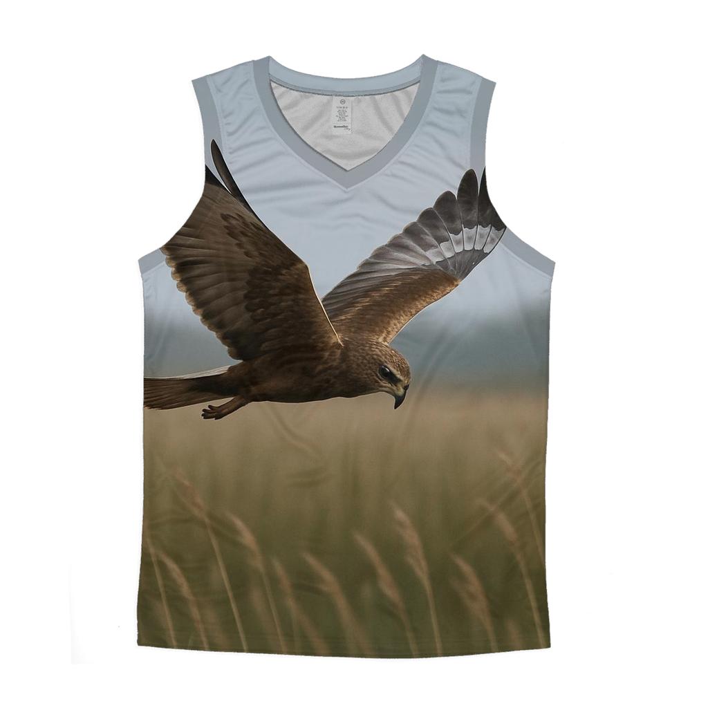 Reedbed Hunt Marsh Harrier sports performance tank tops