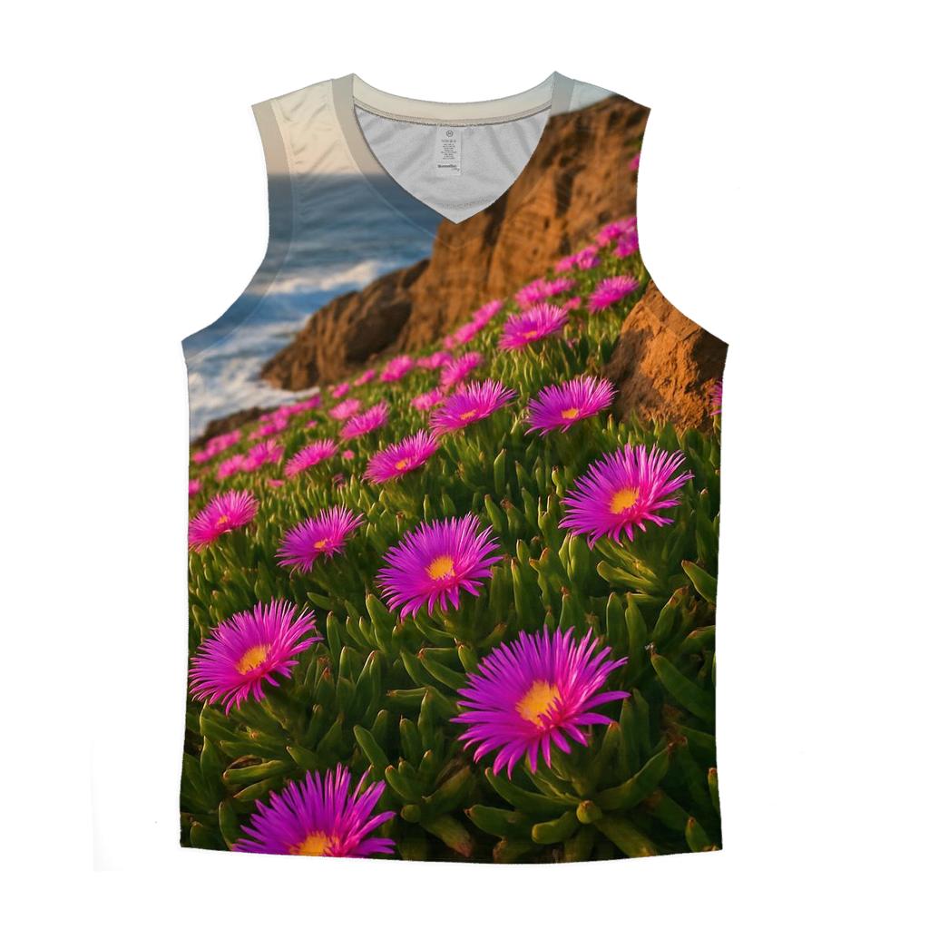 Coastal Ice Plant Carpet At Clifftop custom tank tops