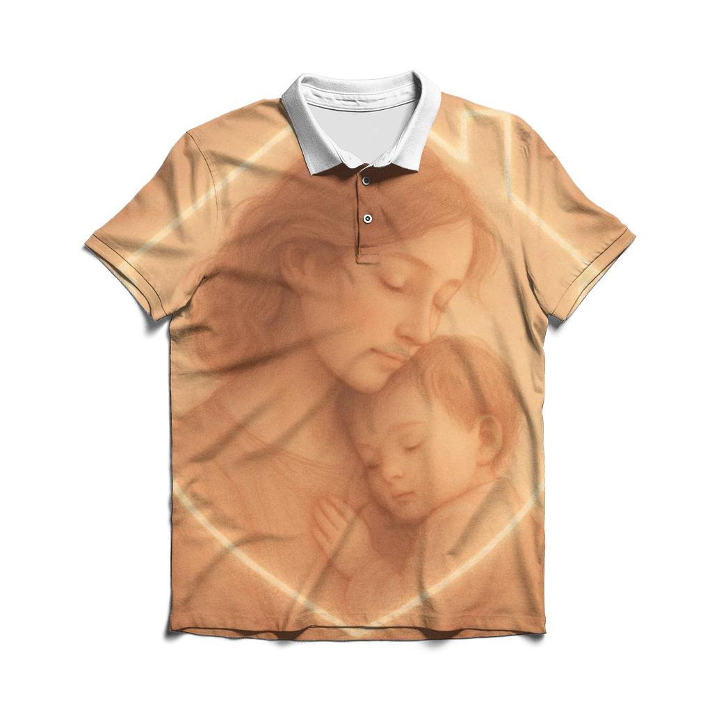 The First Home Was Her Heart premium cotton polo shirts