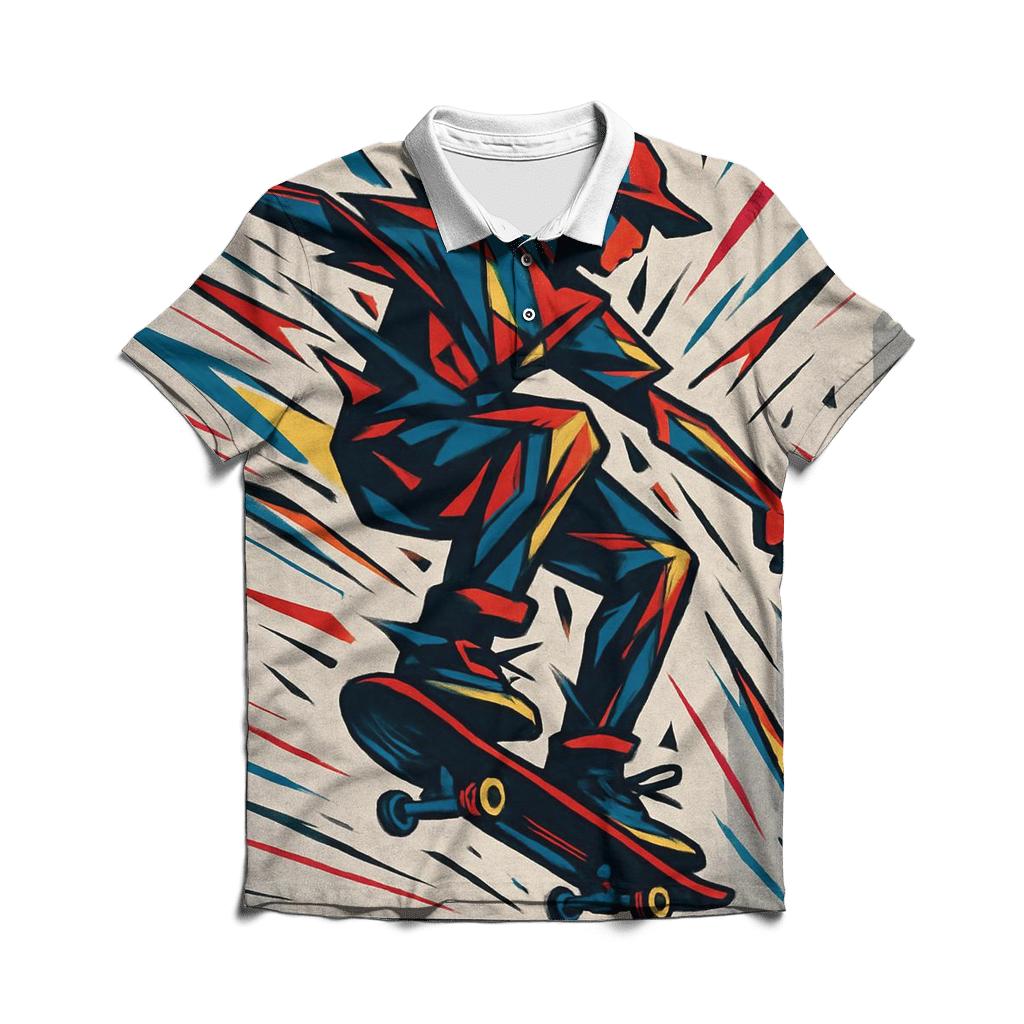 Kaleidoscope Street Skater designer slim fit polos
