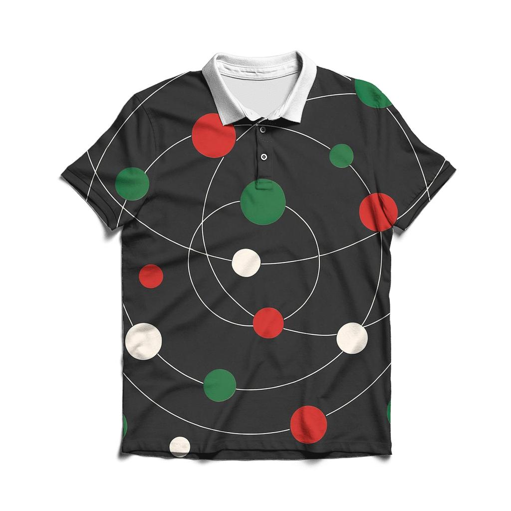 Bauble Orbit Constellation custom polo shirts