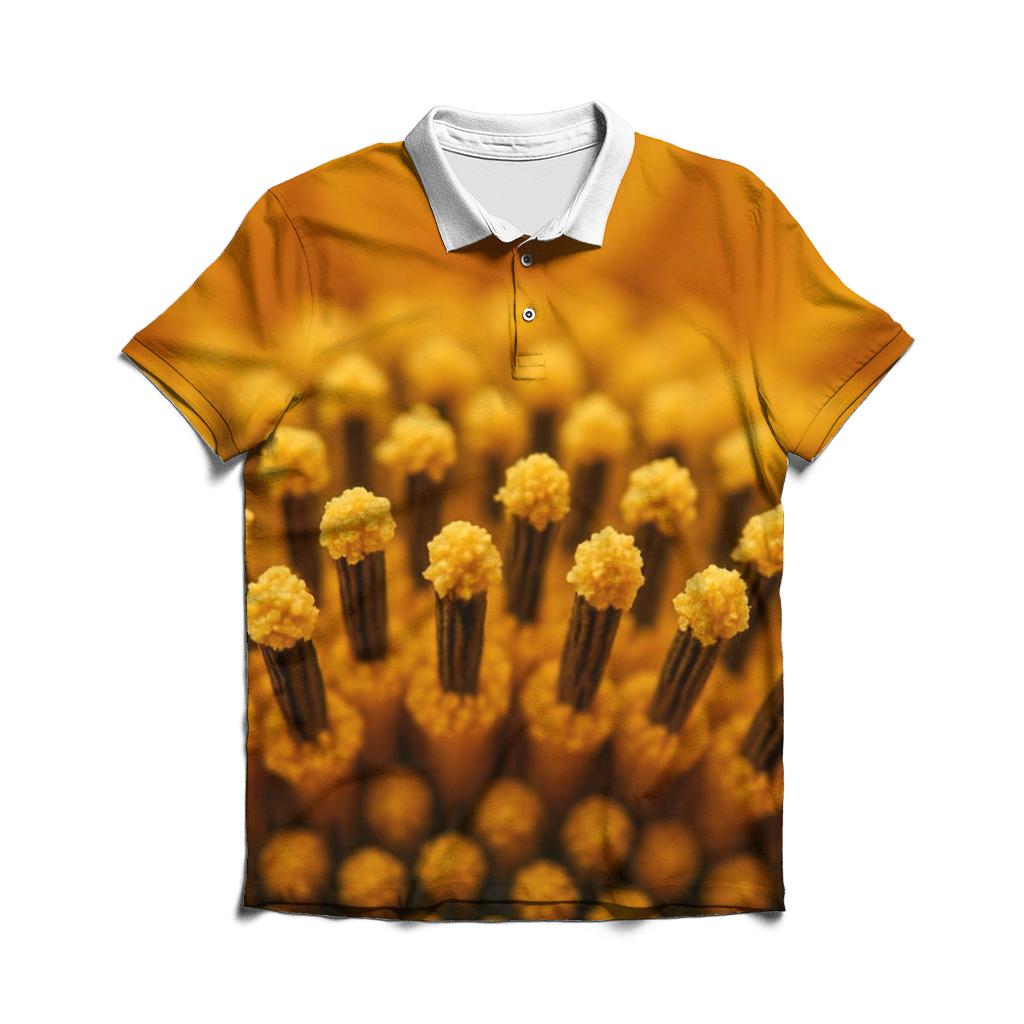 Microscopic Pollen On Sunflower Anthers classic pique polos