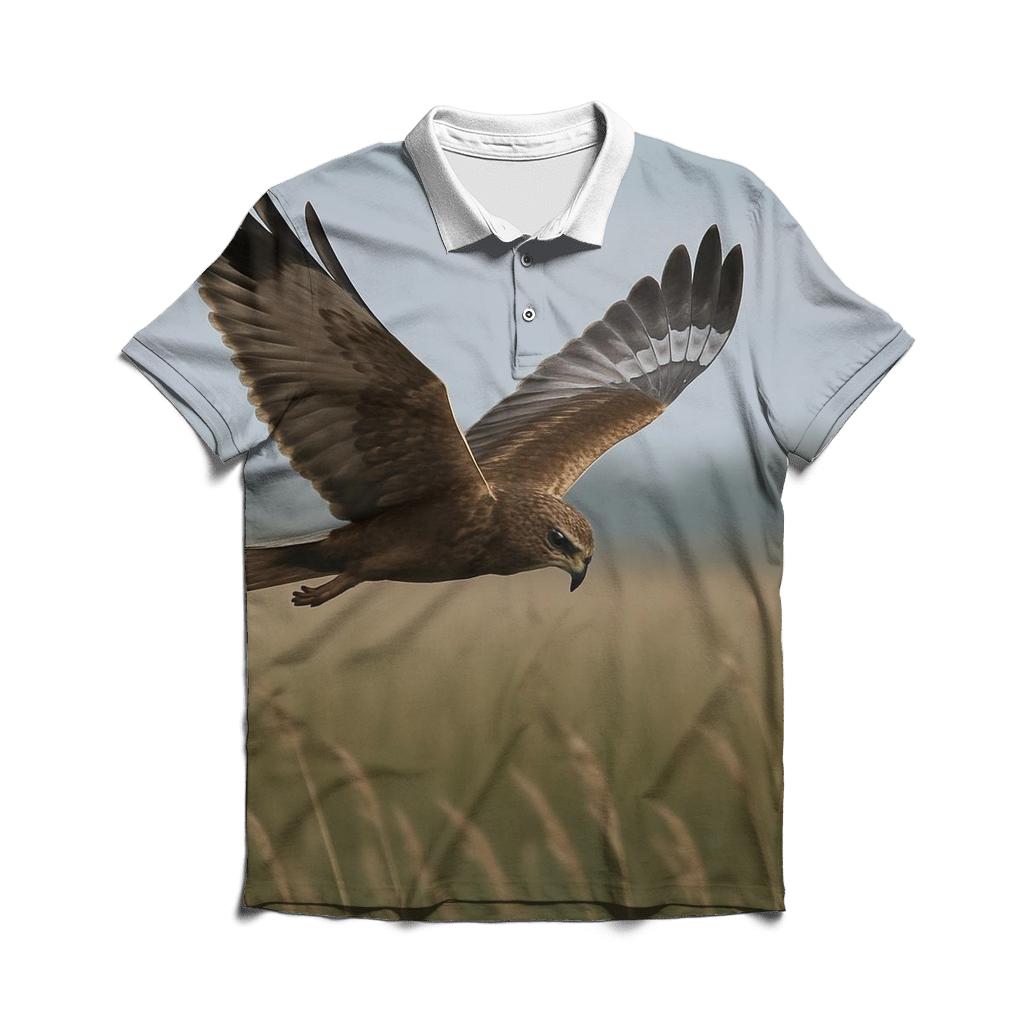 Reedbed Hunt Marsh Harrier custom polo shirts