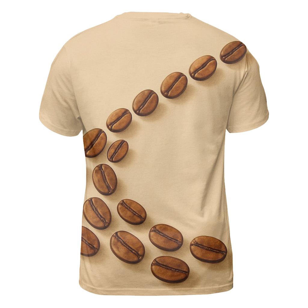 Harvested Beans Arc artistic all-over print tops