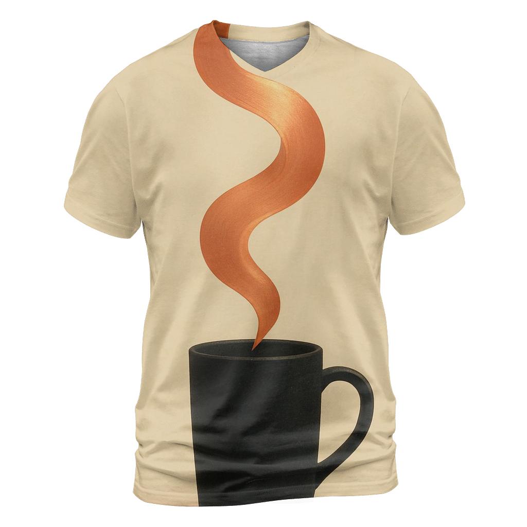 Copper Steam Ribbon unique graphic print tees