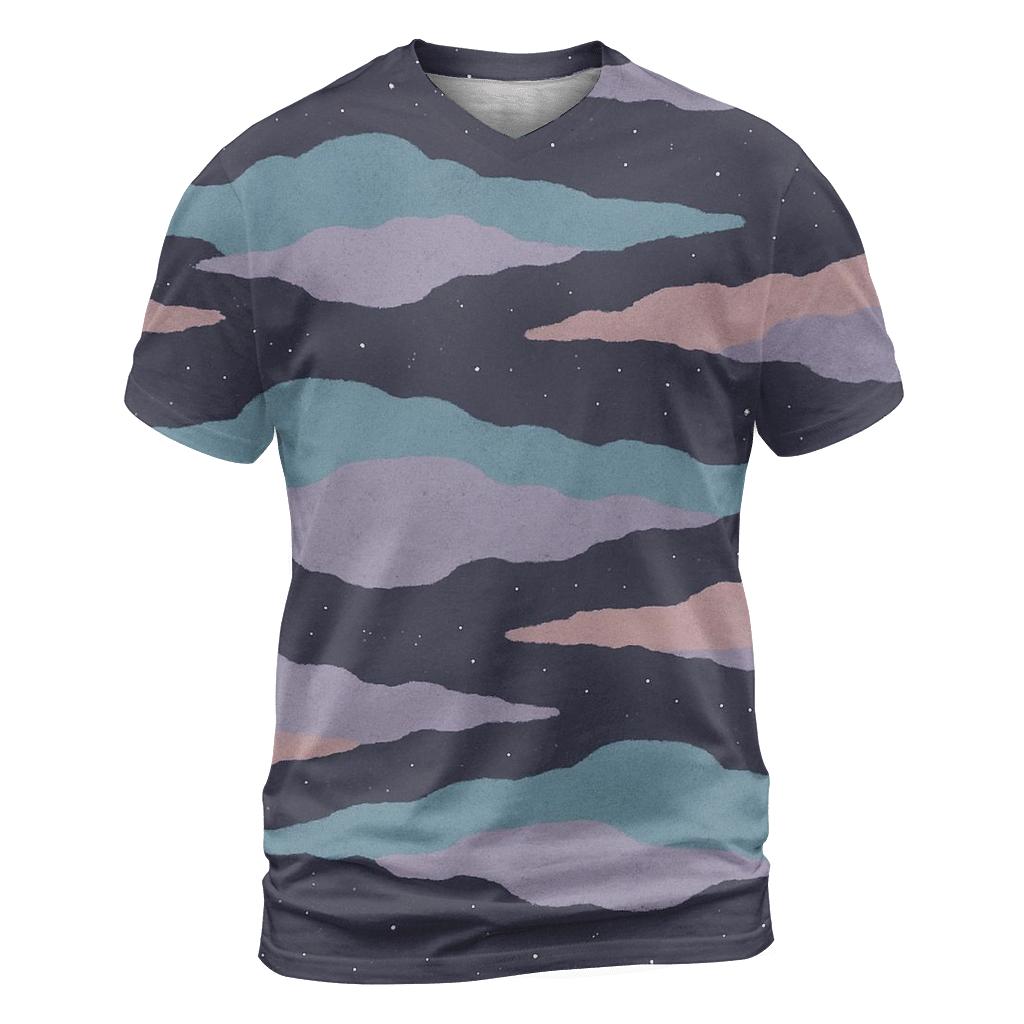 Nebula Filament Drift Panel designer pattern shirts