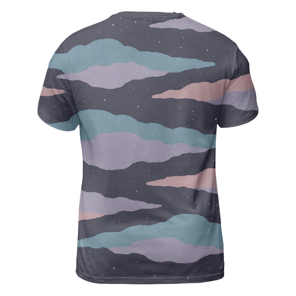 Nebula Filament Drift Panel designer pattern shirts