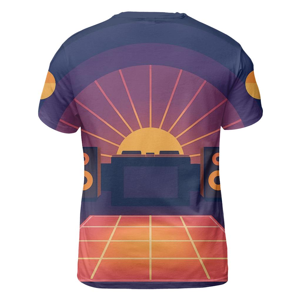 Disco Lounge Horizon artistic all-over print tops