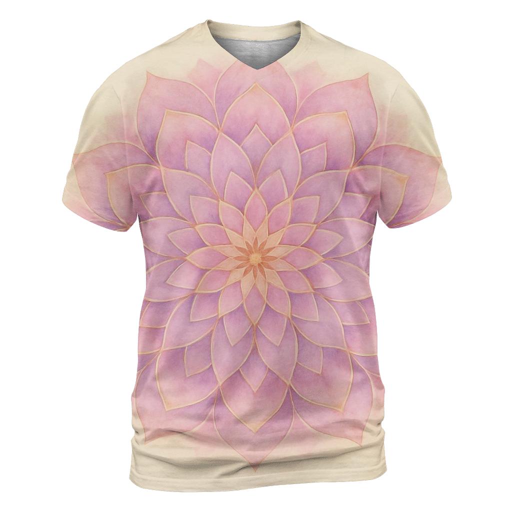 Awakening Petal Mandala unique graphic print tees