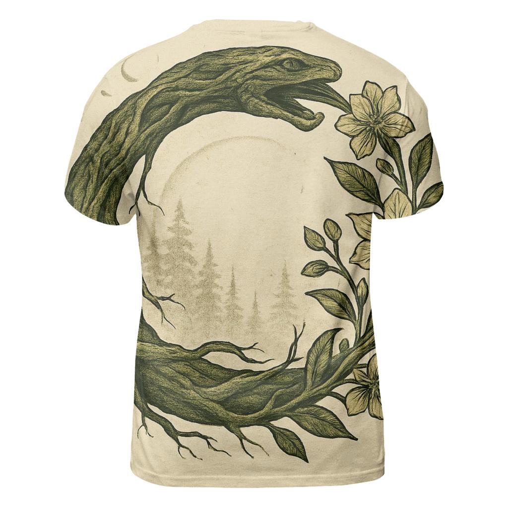 Forest Spirit Ouroboros trendy printed shirt styles