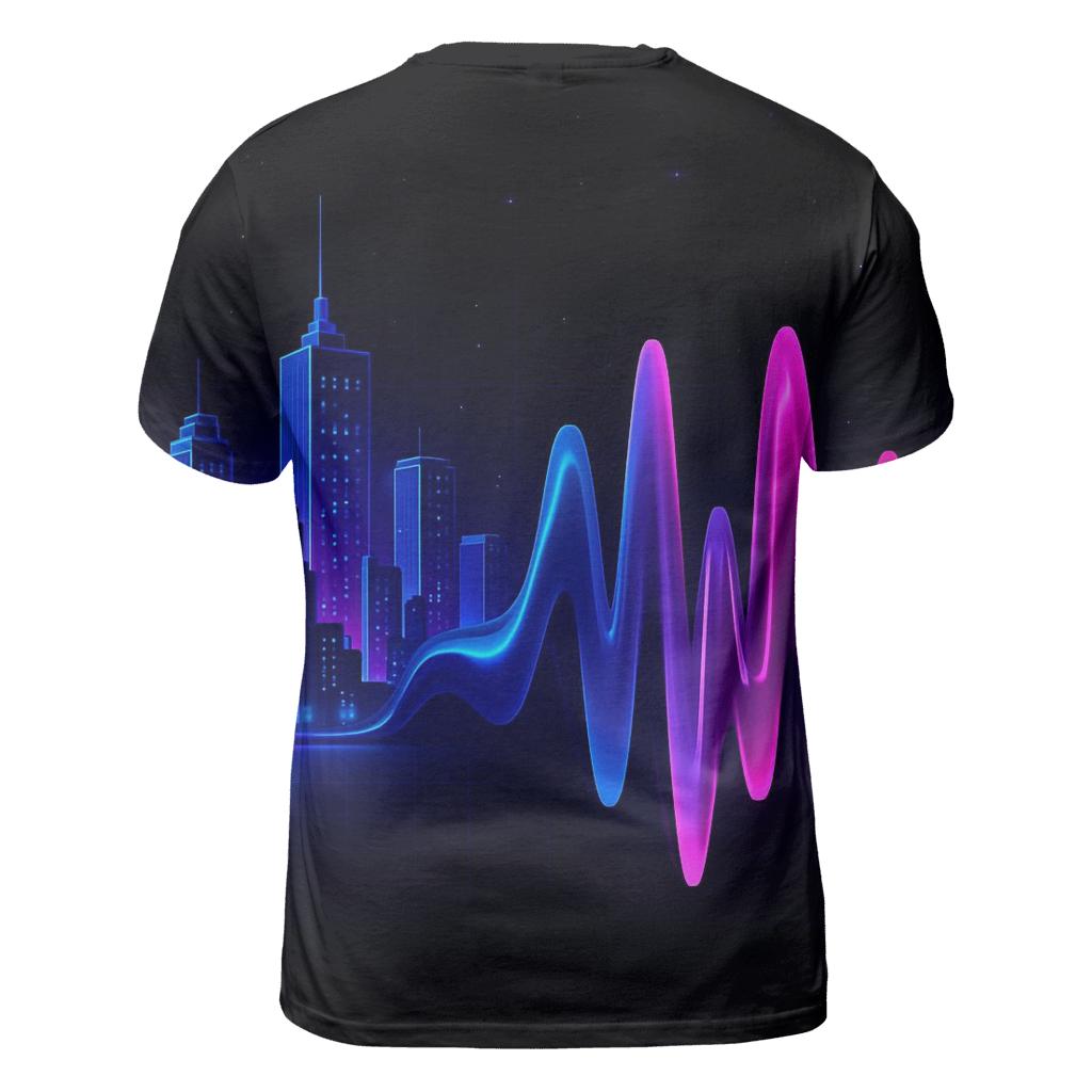 Chromatic Soundwave Skyline custom all-over print shirts