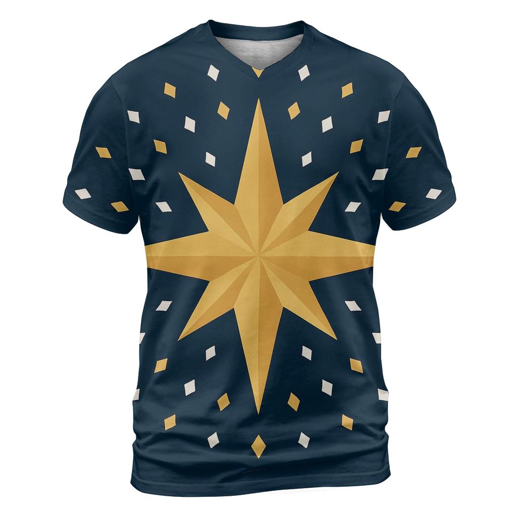 Geometric Nativity Starburst trendy printed shirt styles