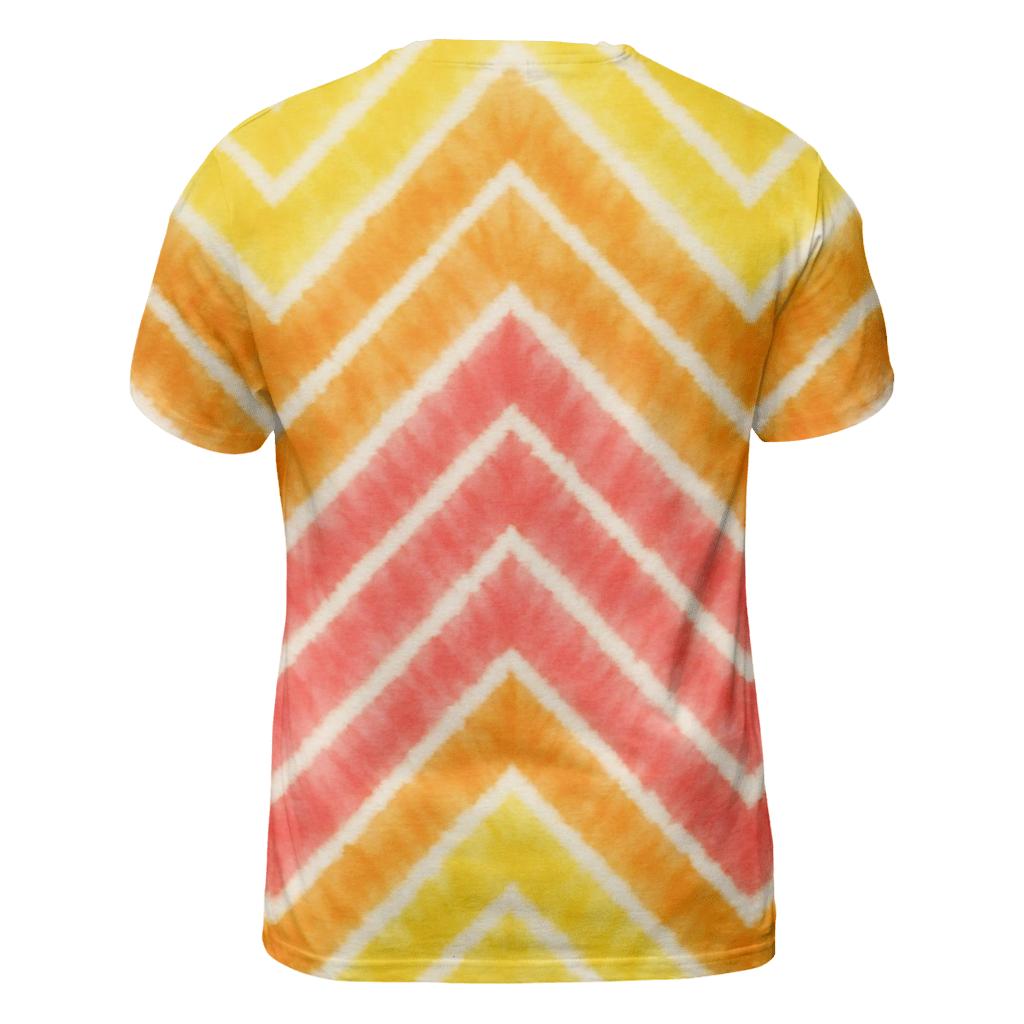 Citrus Sunrise Accordion Chevron unique graphic print tees