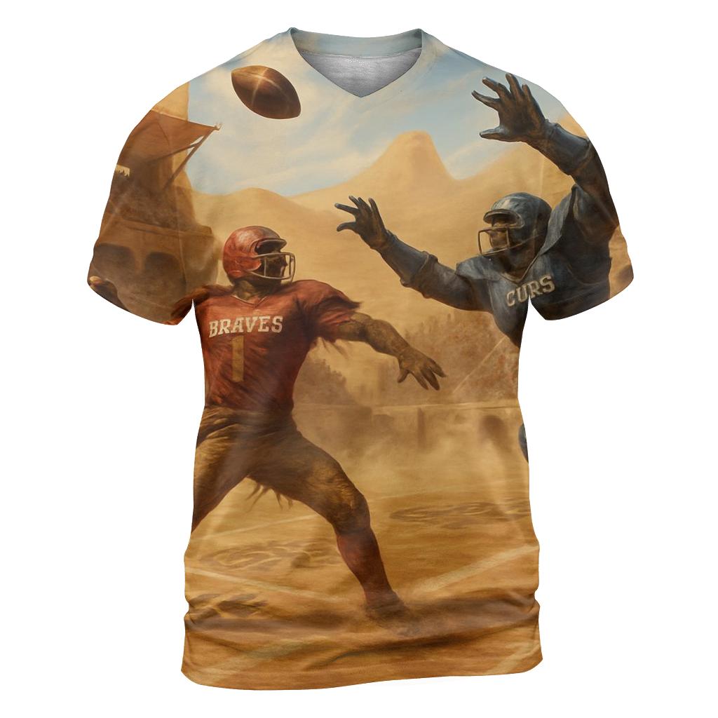 Desert Rivalry At The Fifty vibrant all-over design tees