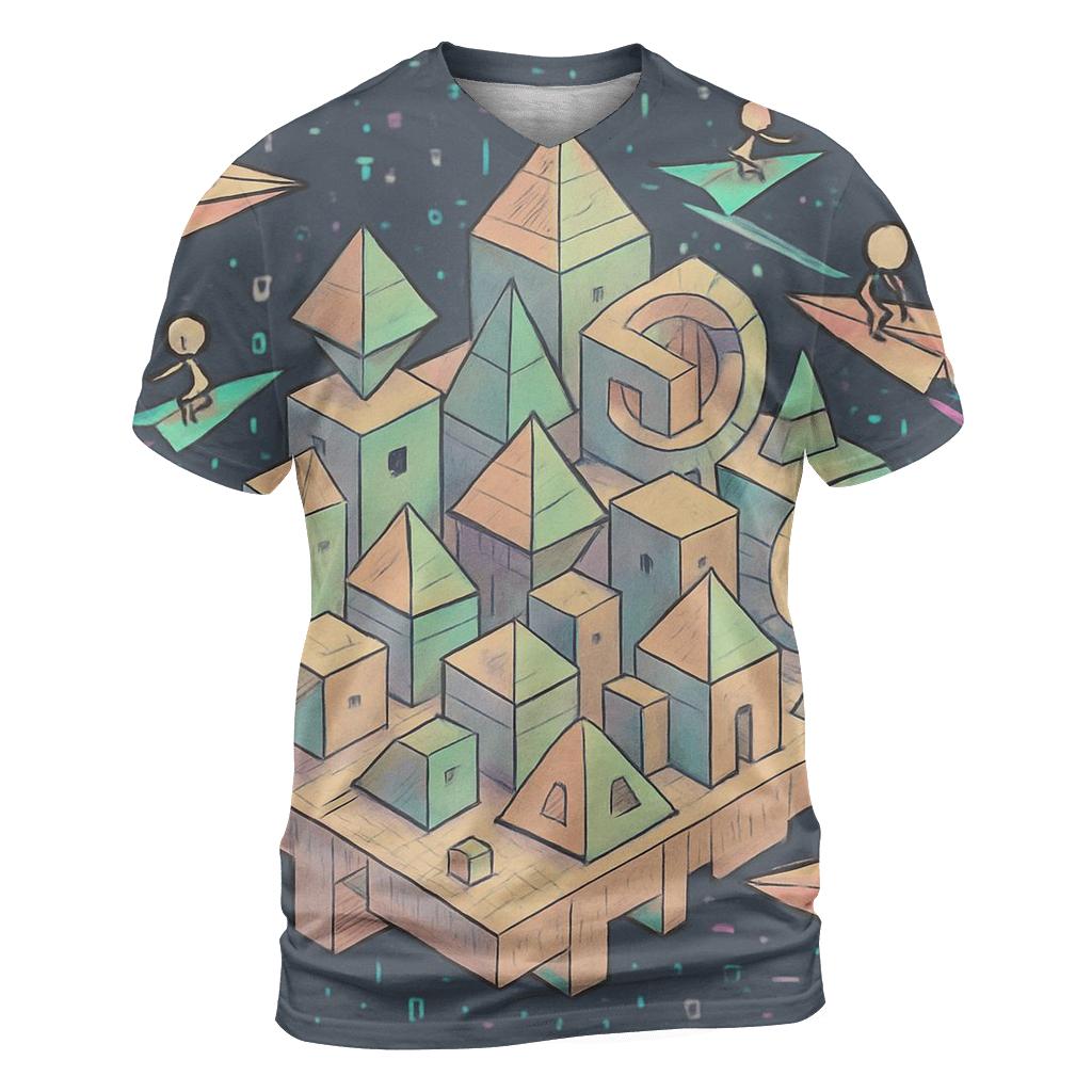Quantum Cardboard City statement graphic shirts