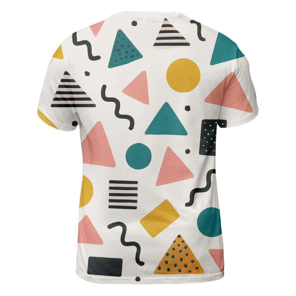 Memphis Pop Geometry trendy printed shirt styles
