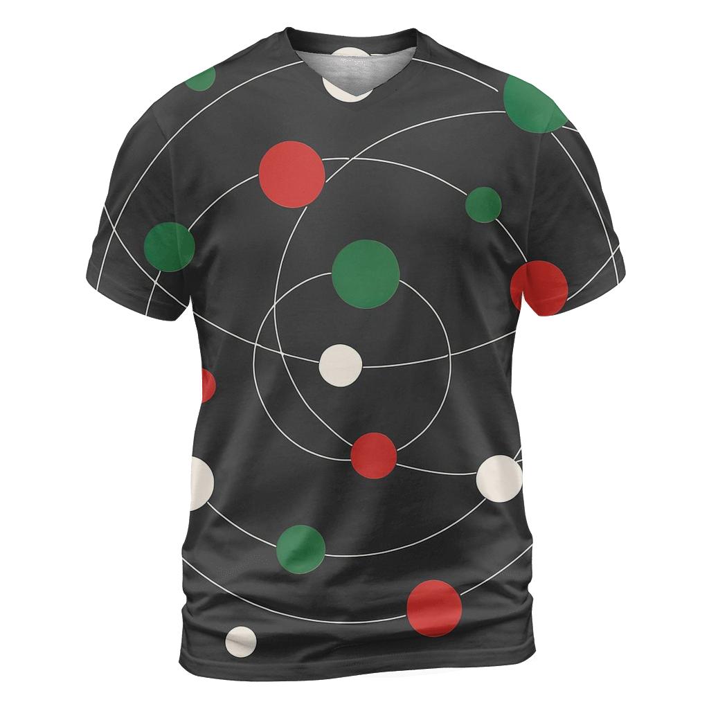 Bauble Orbit Constellation artistic all-over print tops