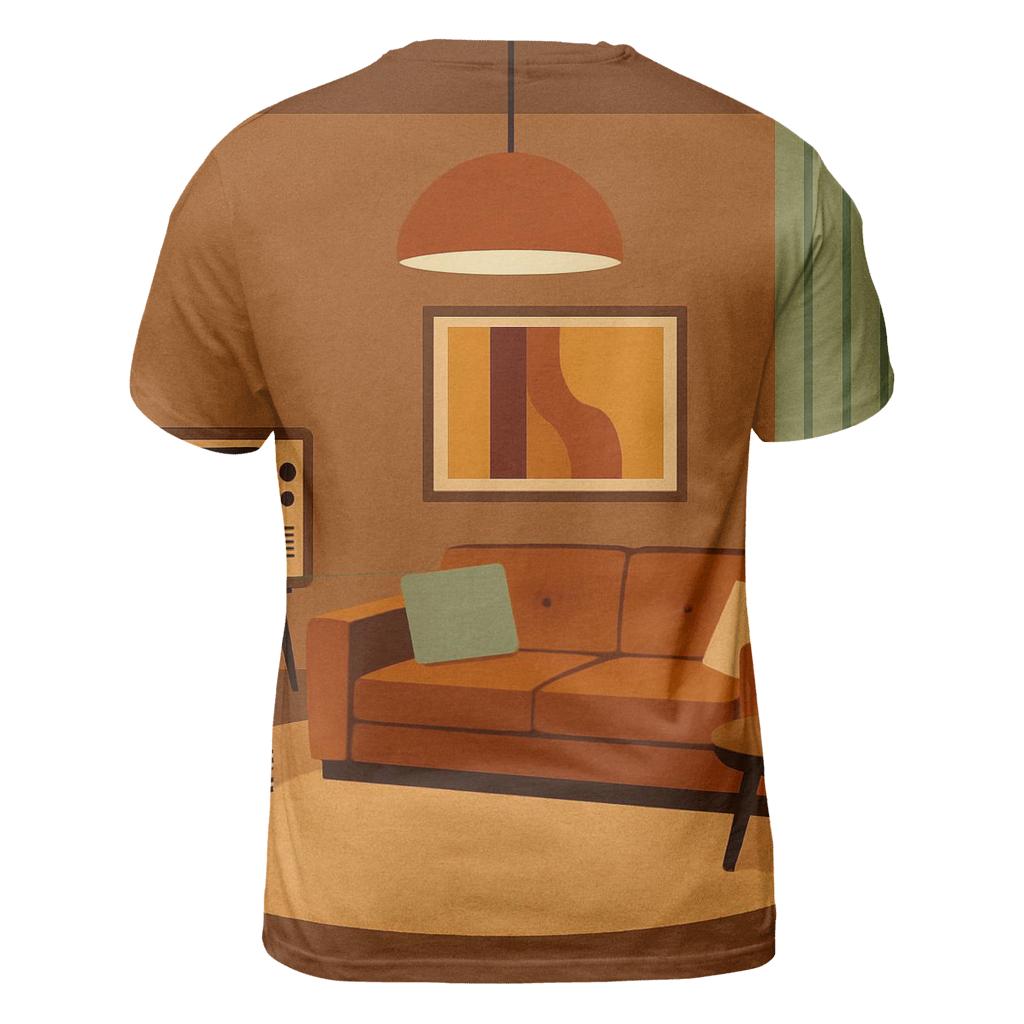 Seventies Living Room Chill custom all-over print shirts