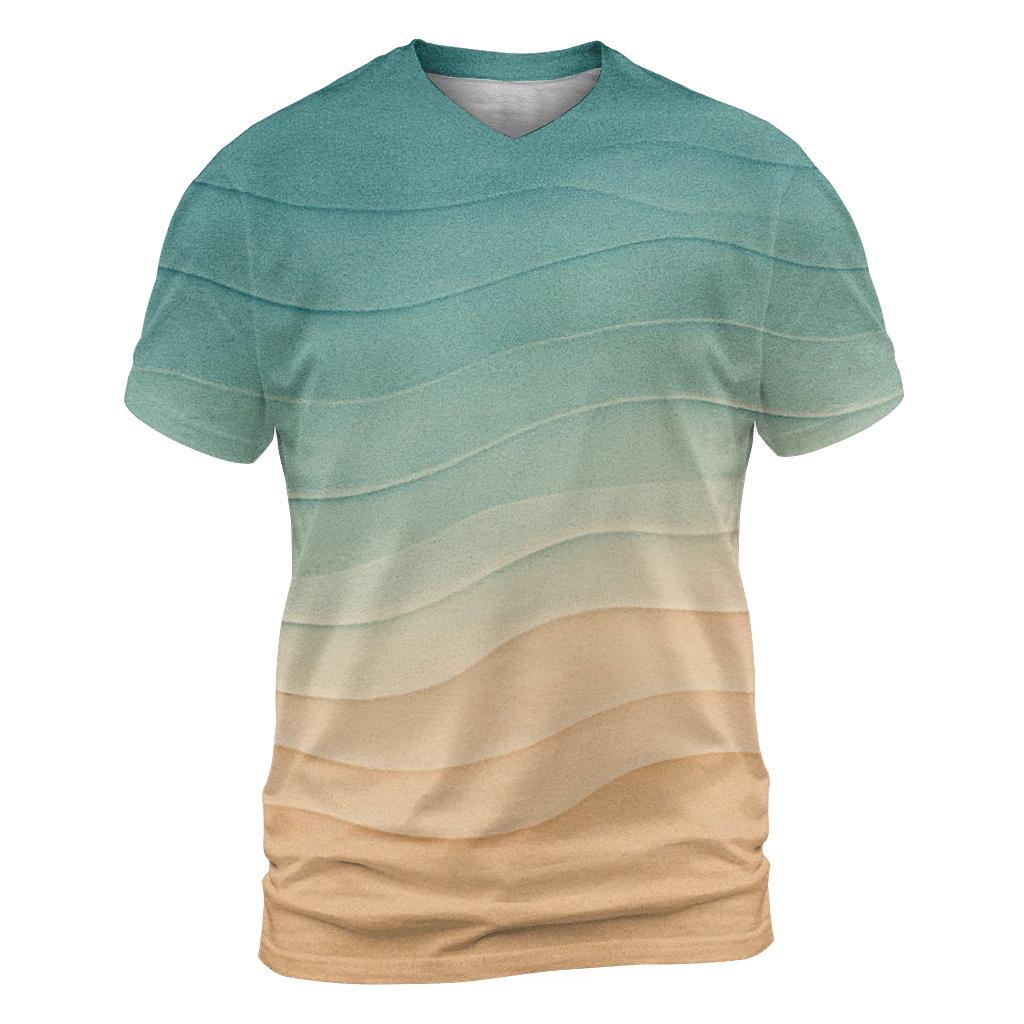 Tidal Sand Mirage vibrant all-over design tees