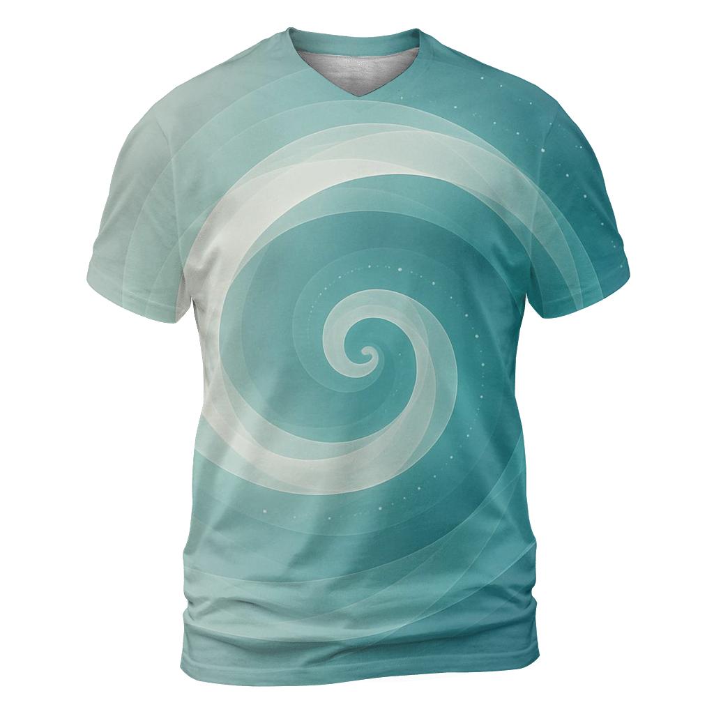 Infinite Breath Spiral designer pattern shirts