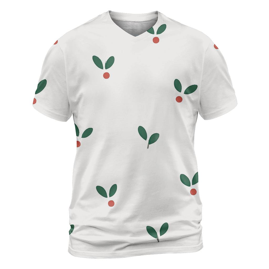 Minimal Mistletoe Confetti vibrant all-over design tees
