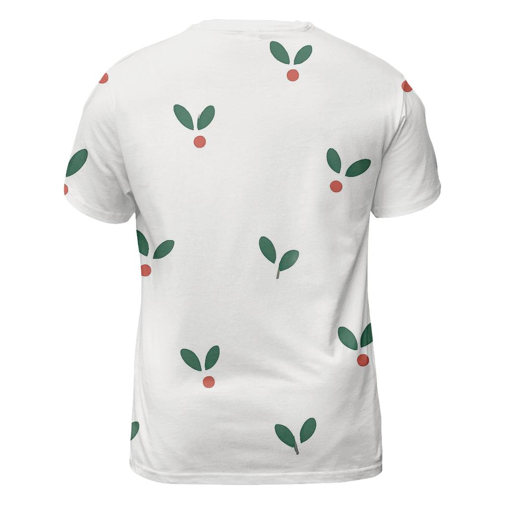Minimal Mistletoe Confetti vibrant all-over design tees