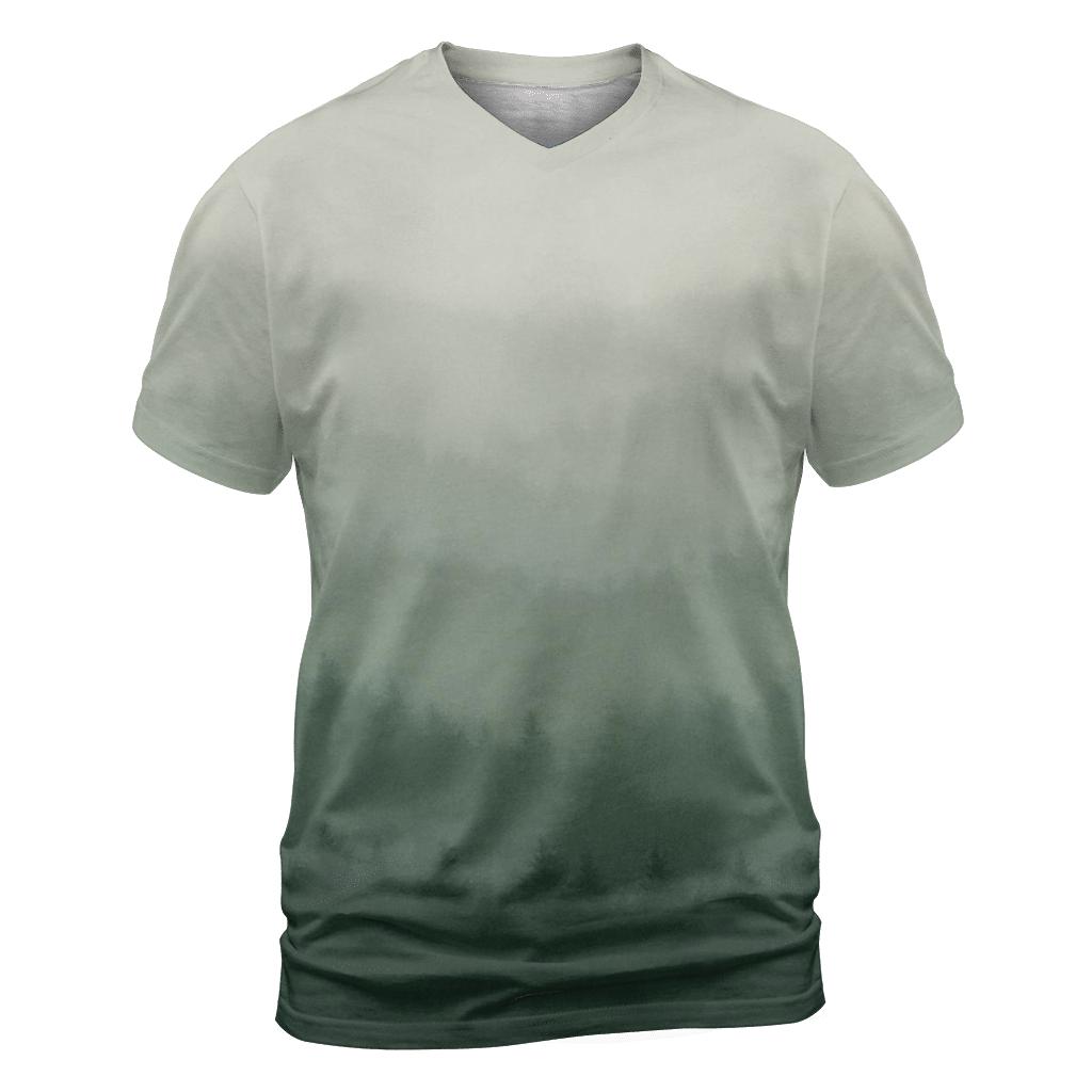 Fogbound Forest Gradient designer pattern shirts