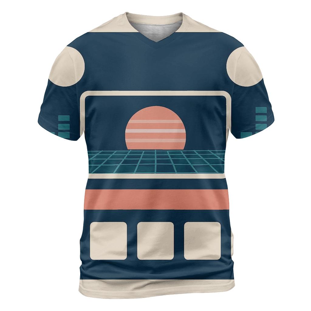Digital Sunset Tape Deck unique graphic print tees