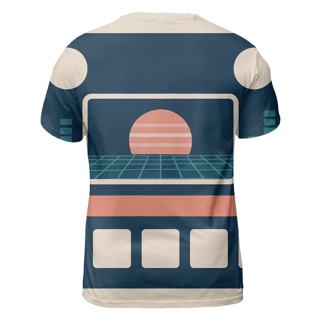 Digital Sunset Tape Deck unique graphic print tees
