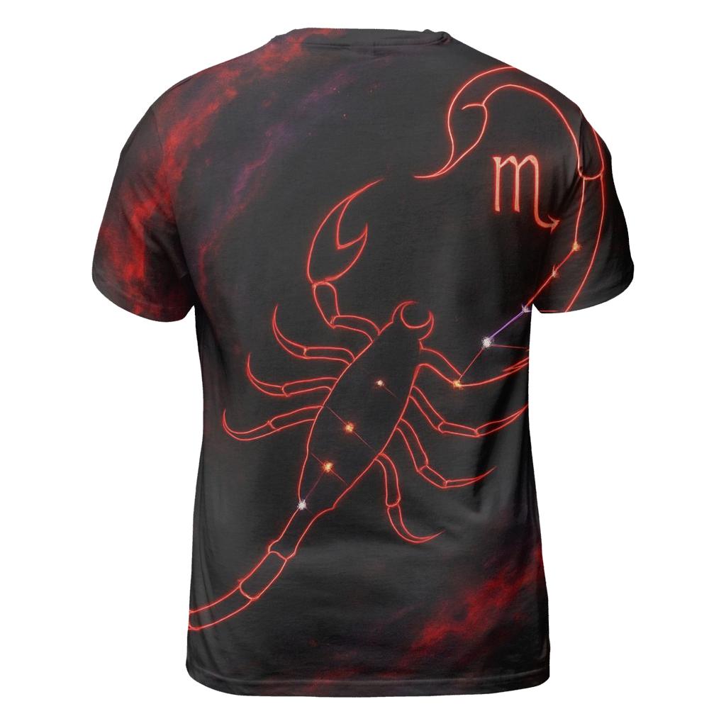 Scorpio Nebula Serpent Tail unique graphic print tees